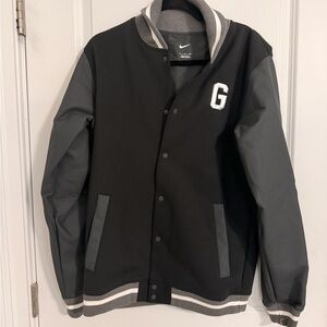 Nike Black and Gray Varsity Jacket-Georgia